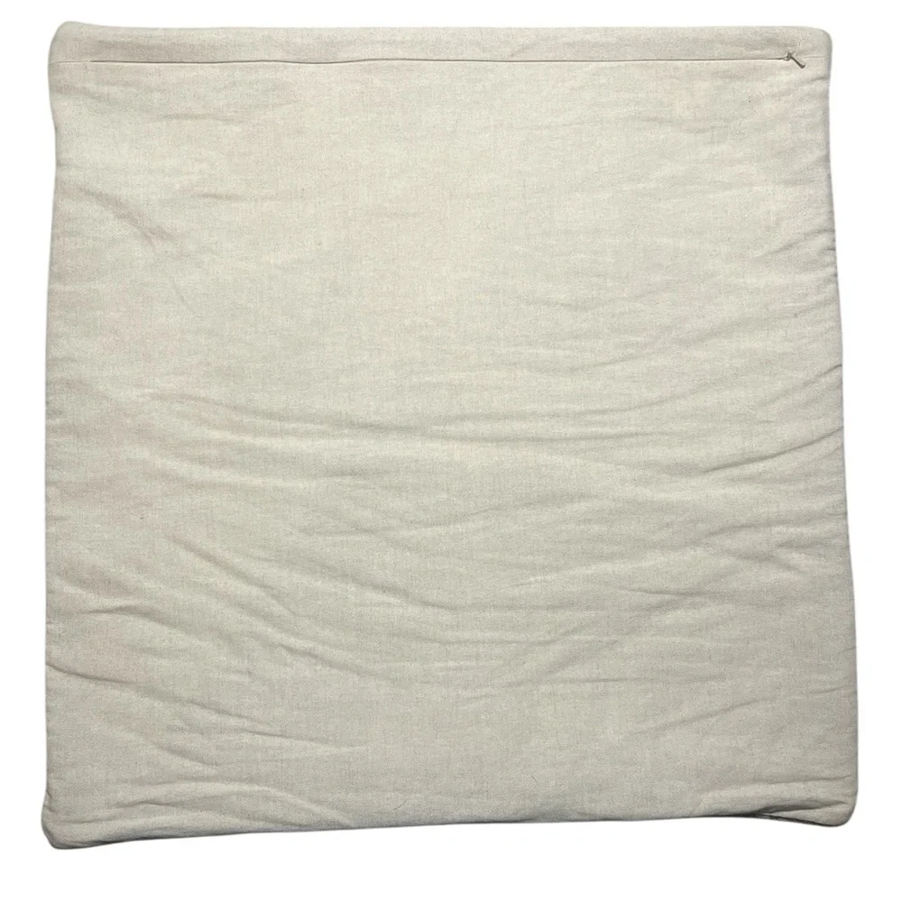Pottery Barn Renly Embroidered Wool Pillow Cover 22”